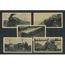 FERROCARRIL ANTIGUAS FIGURITAS DE CIGARRILLOS CON VISTAS DE TRENES
